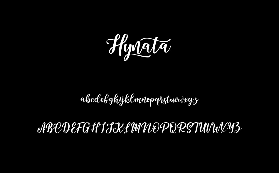 Hynata font