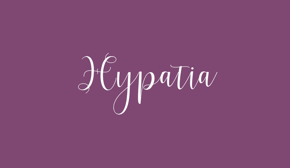 Hypatia font big