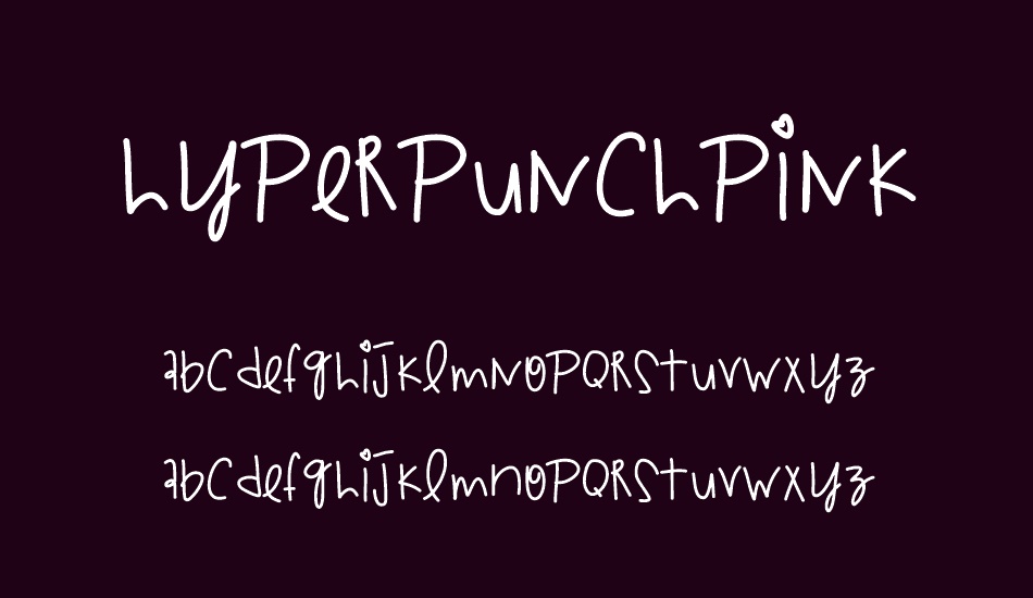HyperPunchPink font