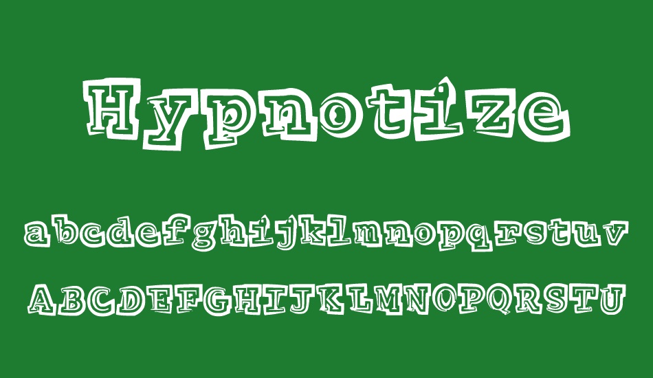 Hypnotize font