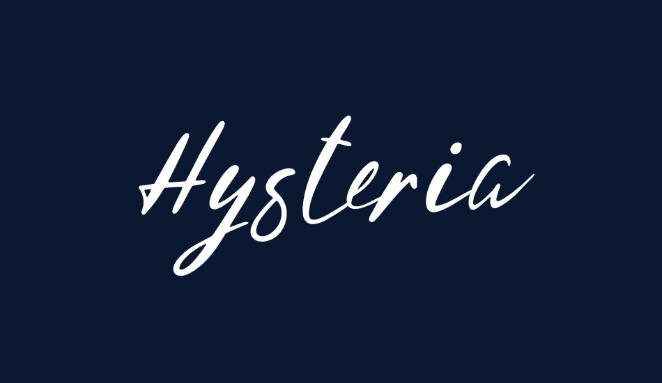 Hysteria font big