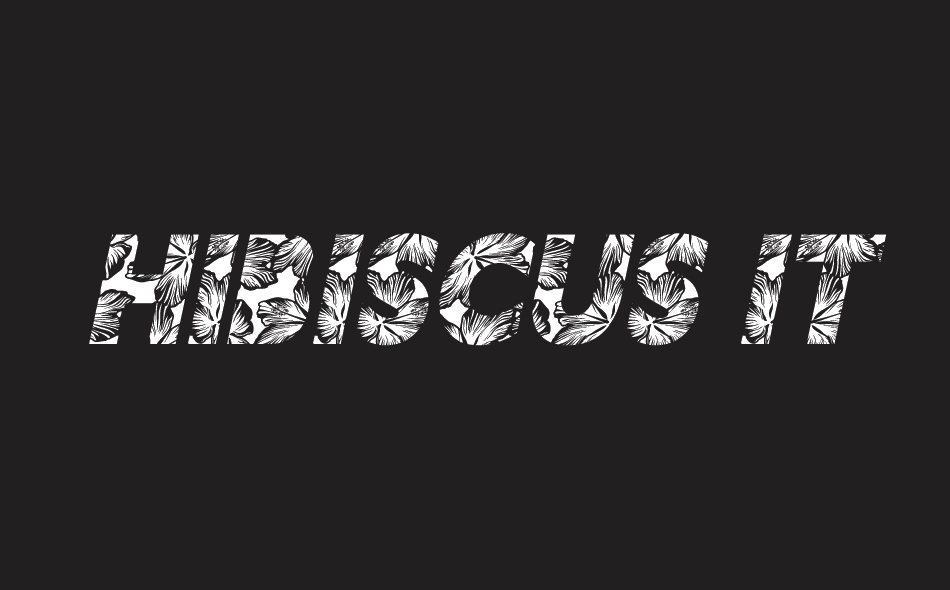 Hibiscus font big