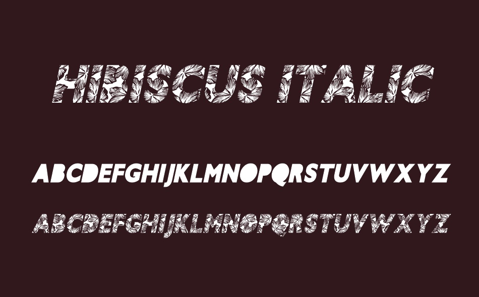 Hibiscus font