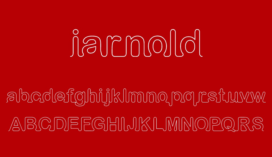 iarnold font