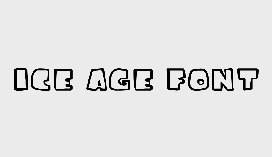 ice age font font big