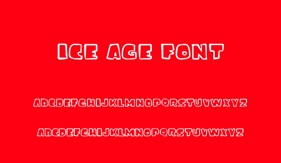 ice age font font