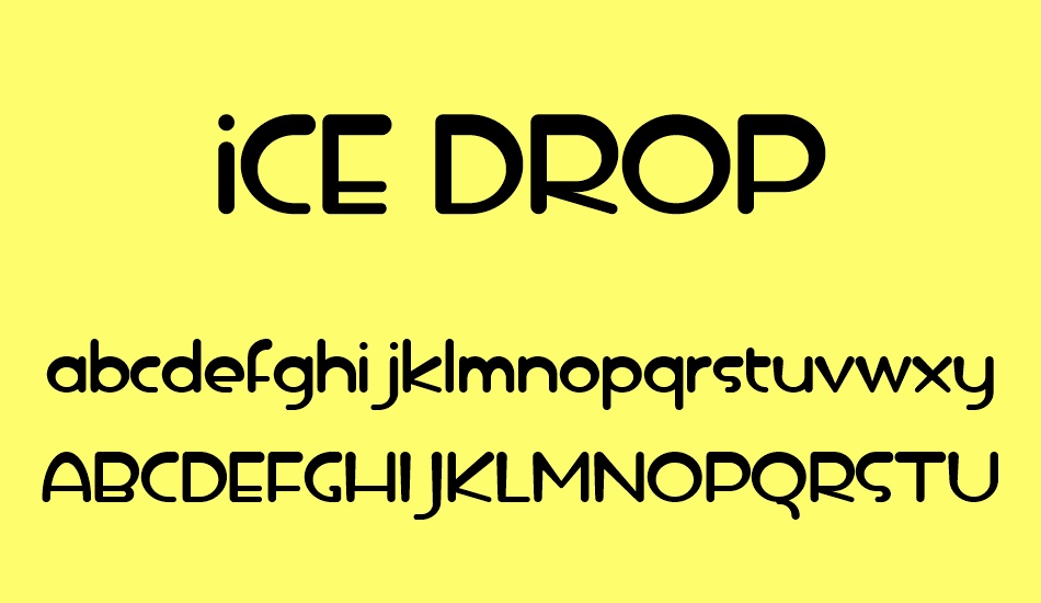 iCE DROP font