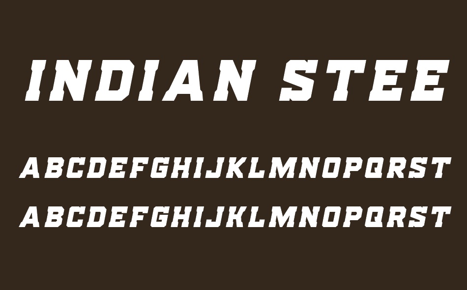 Indian Steeds font