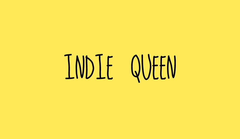 indie queen font big