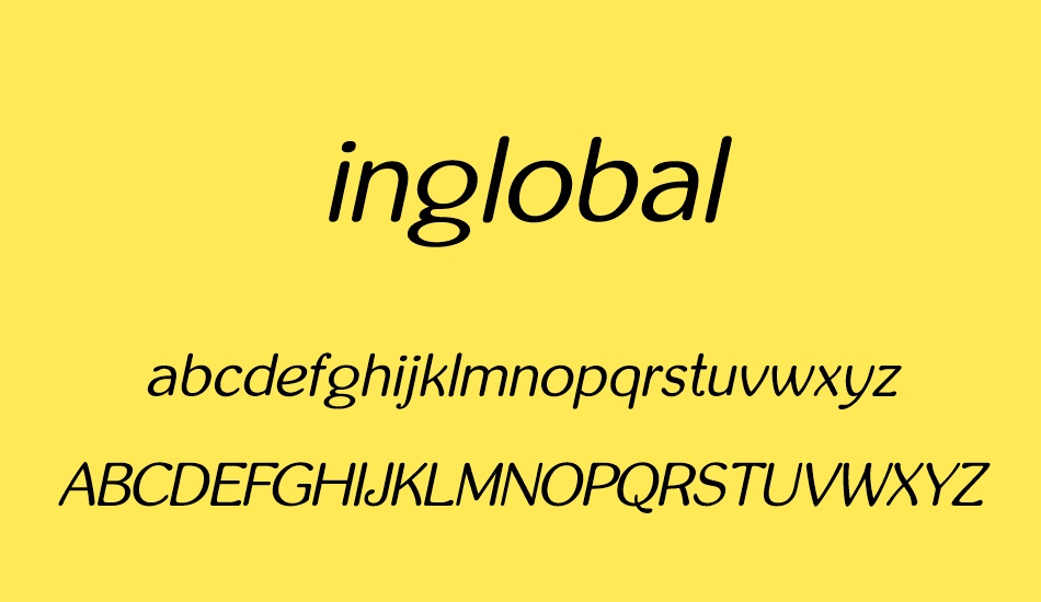 inglobal font