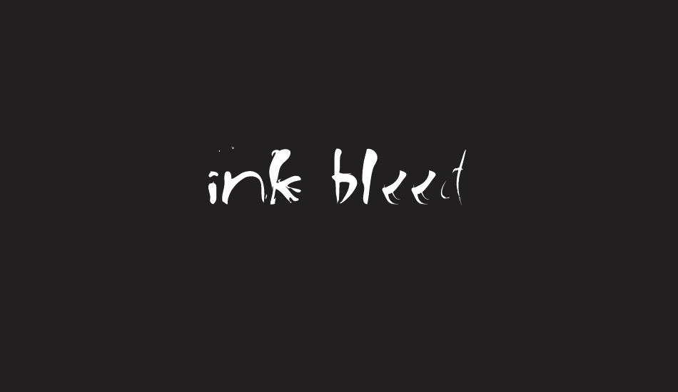 ink bleed font big