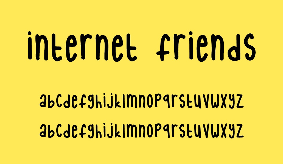 internet friends font