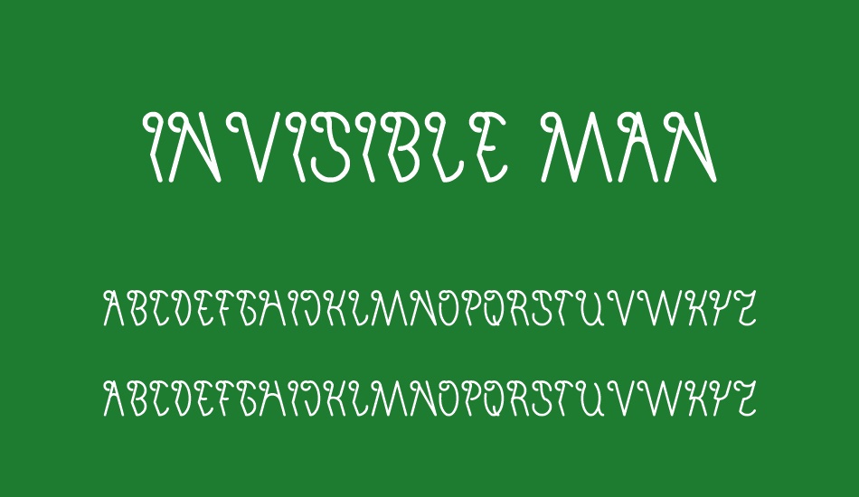invisible man font