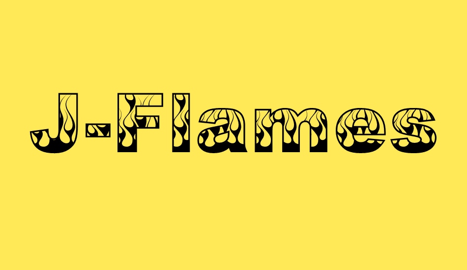 J-Flames font big