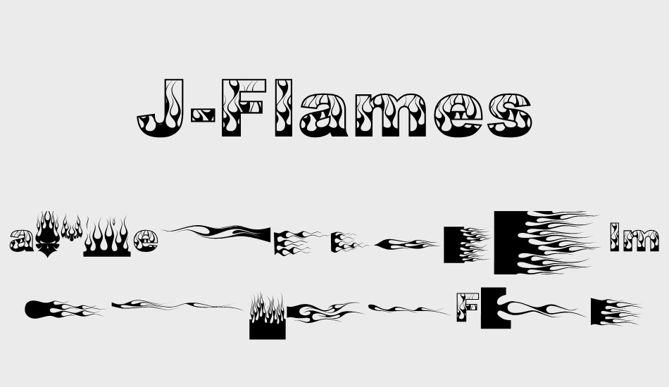 J-Flames font