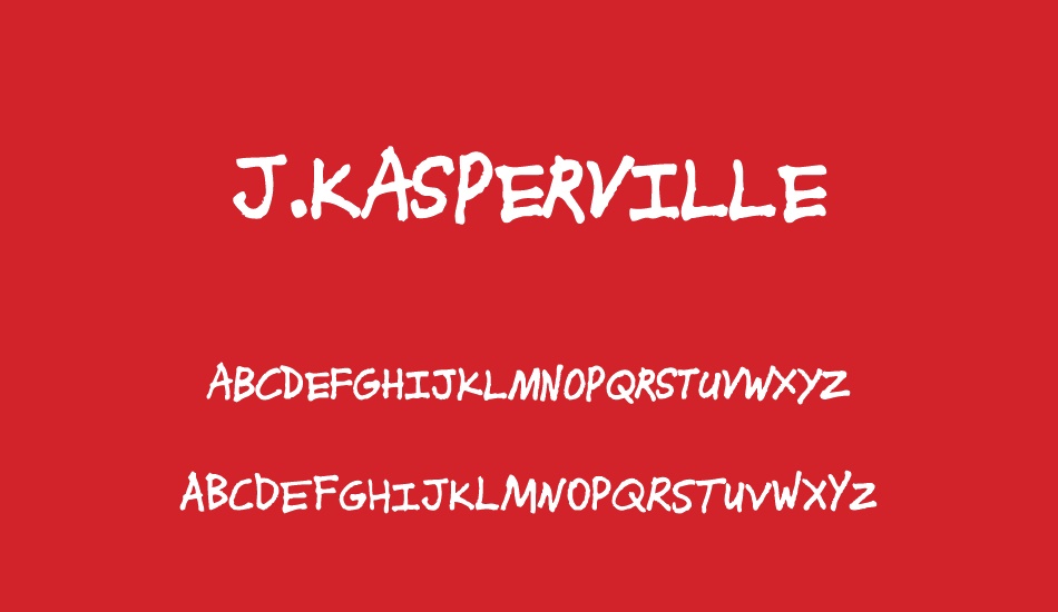 J.Kasperville font