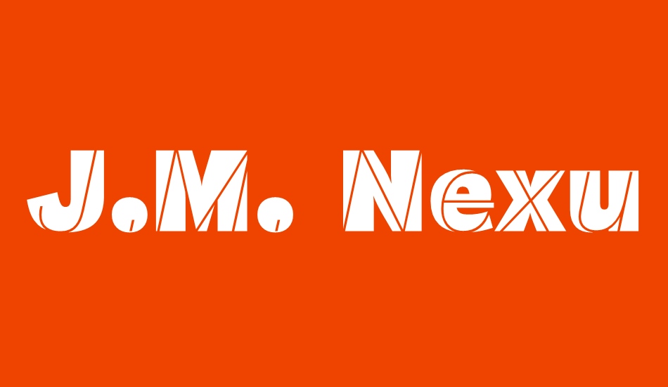 J.M. Nexus Grotesque font big