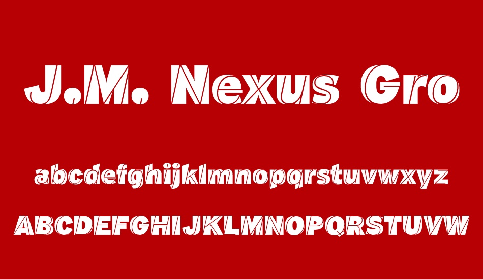 J.M. Nexus Grotesque font