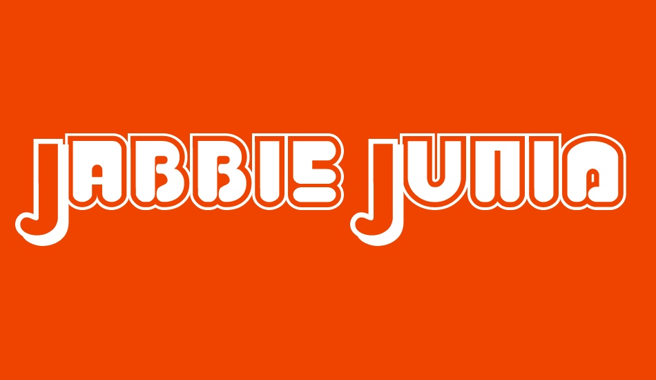 Jabbie Junior font big