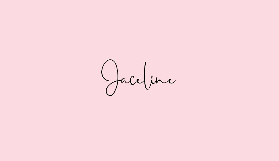 Jaceline font big