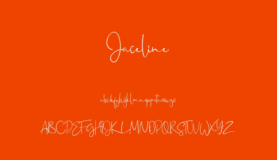 Jaceline font