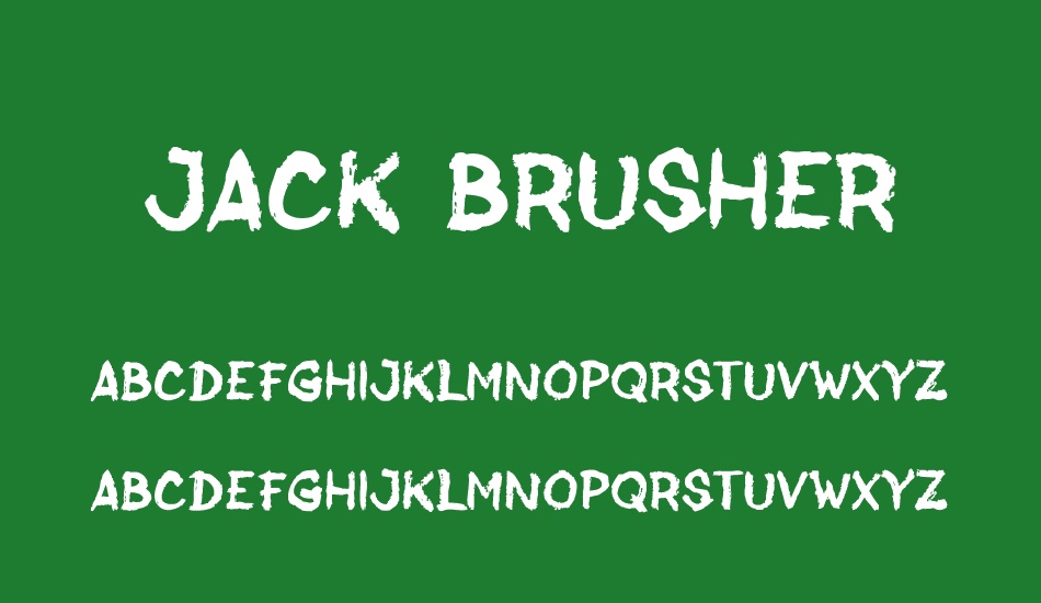 Jack Brusher font