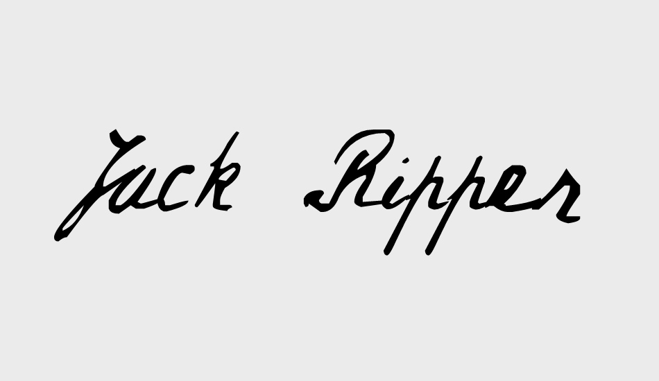 Jack Ripper Hand font big