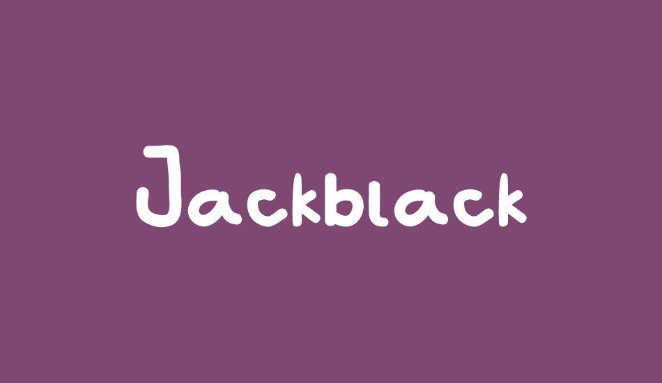 Jackblack font big