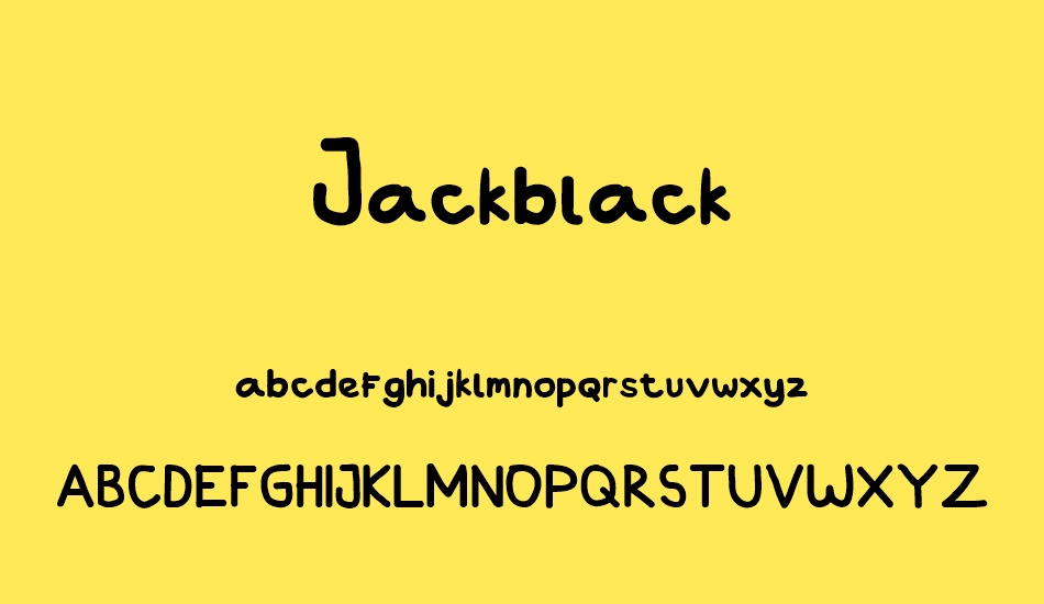 Jackblack font