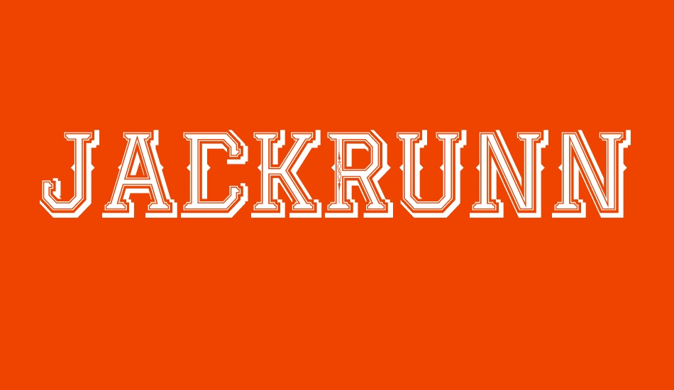 JackRunnerFree font big