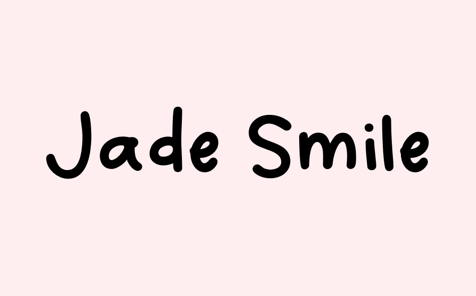 Jade Smile font big