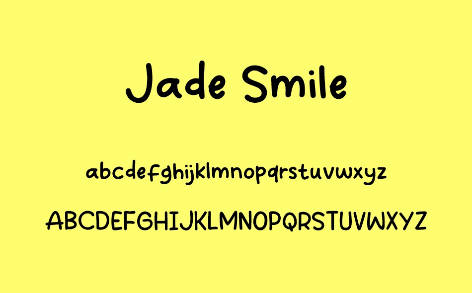 Jade Smile font