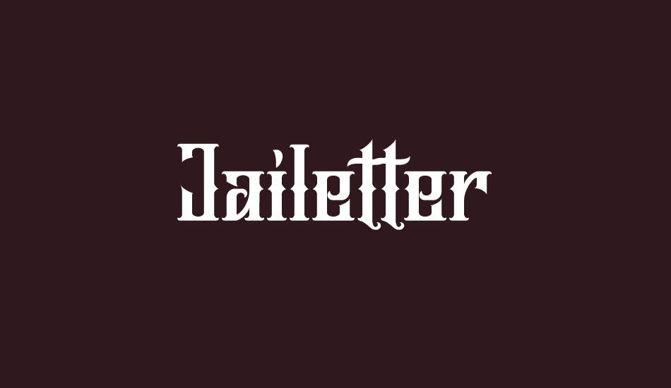 Jailetter font big