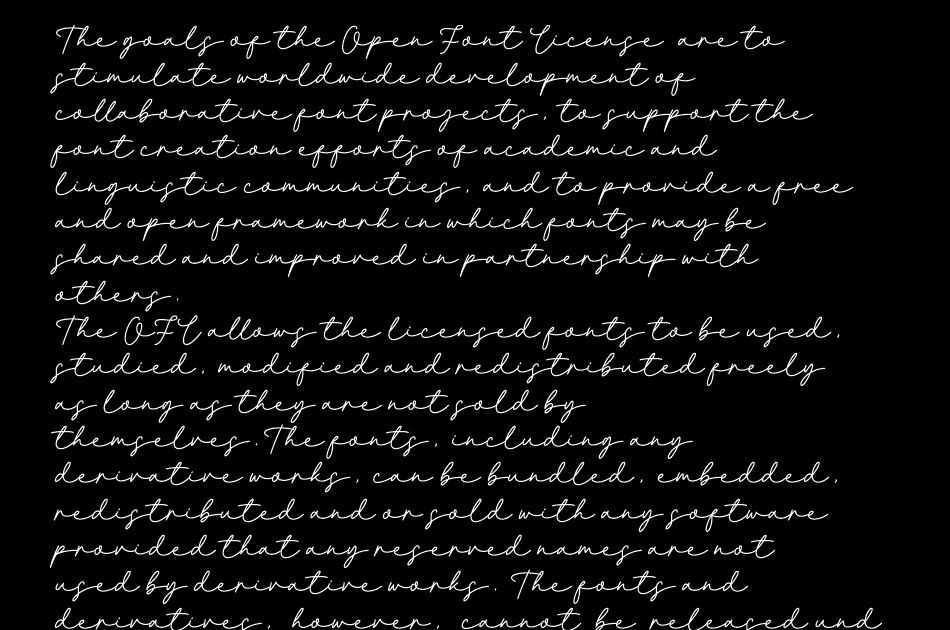 Jakarta Signature font 1