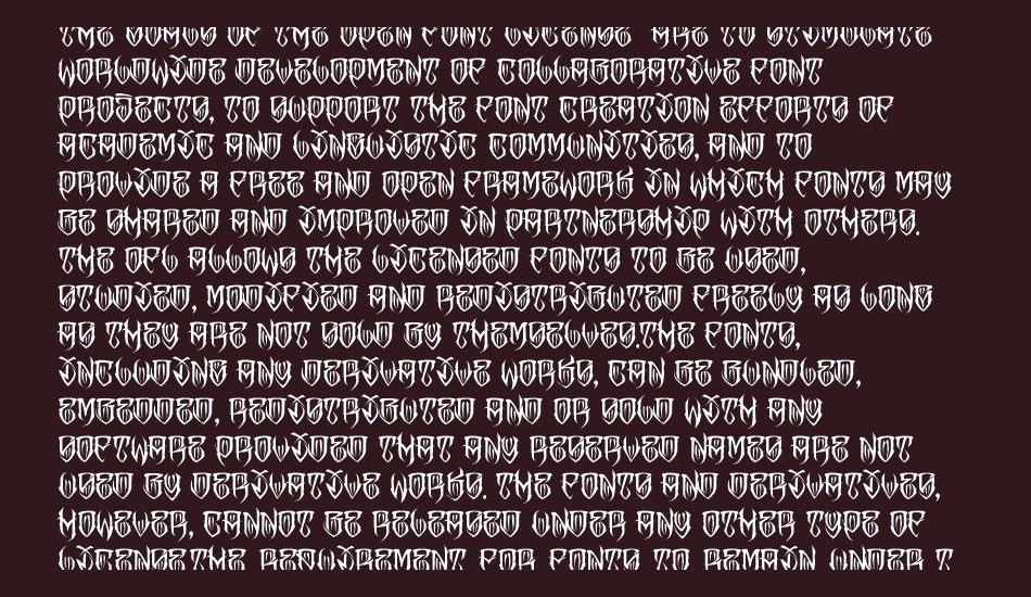 JAKEJARKOR - FELONA font 1