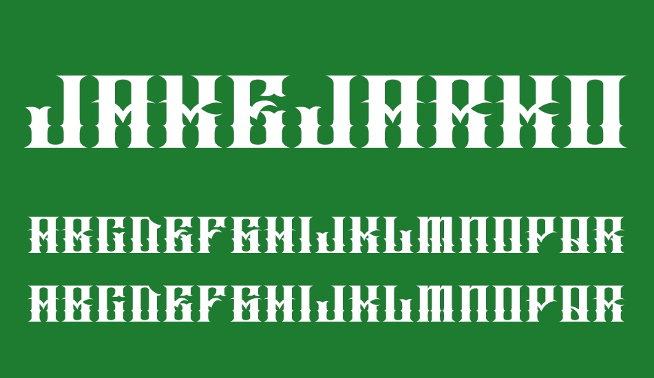 JAKEJARKOR - INGOBERNABLE font