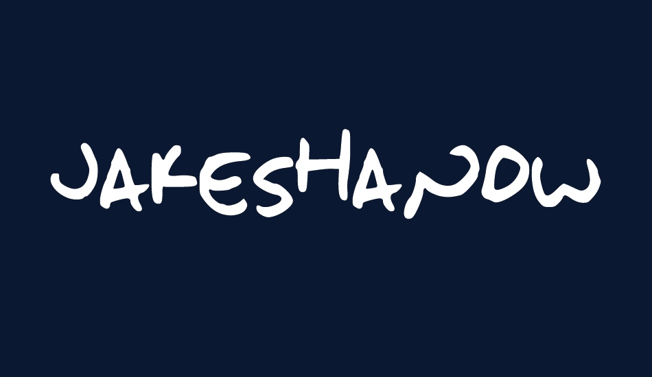 JakesHandwriting font big