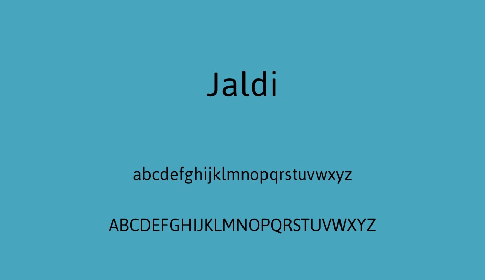 jaldi font