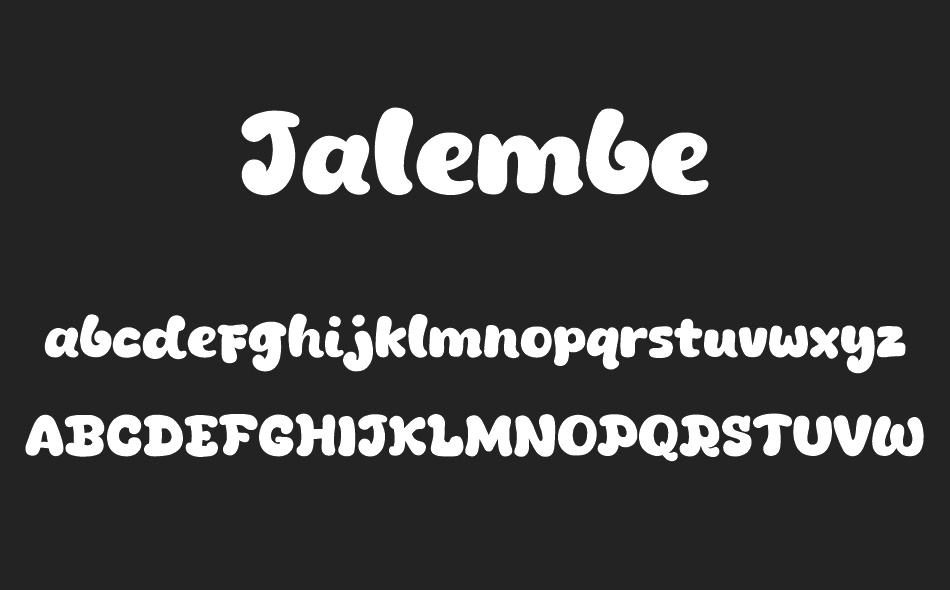 Jalembe font