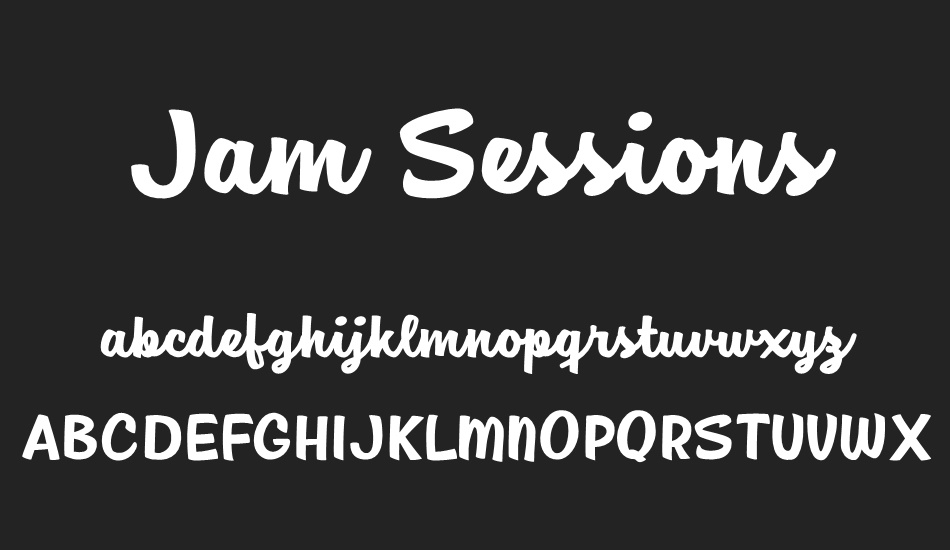 Jam Sessions Personal Use font