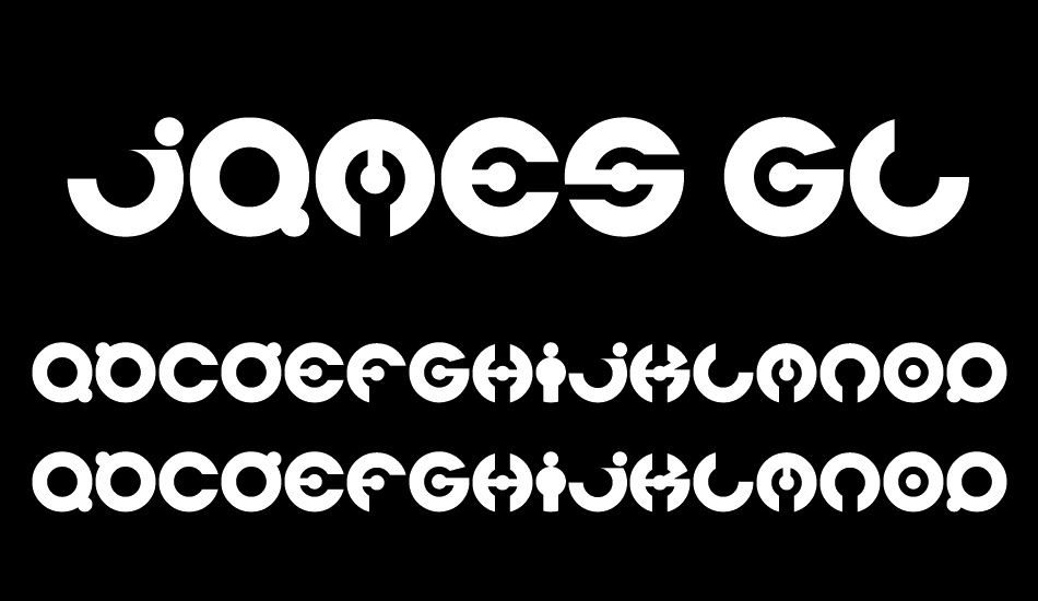 james glover font