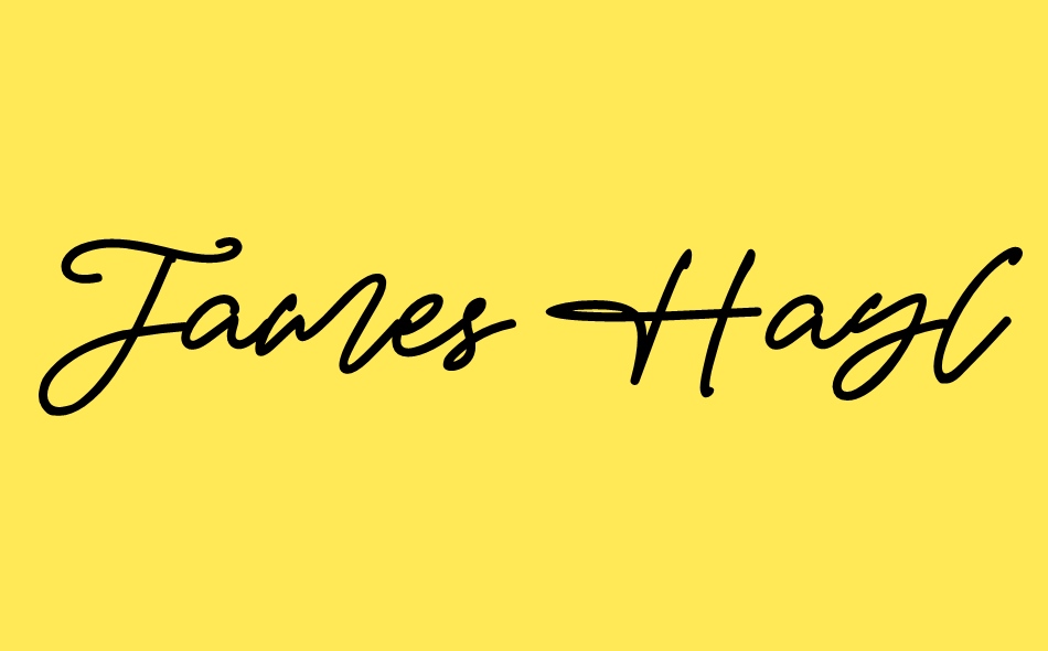 James Hayley font big