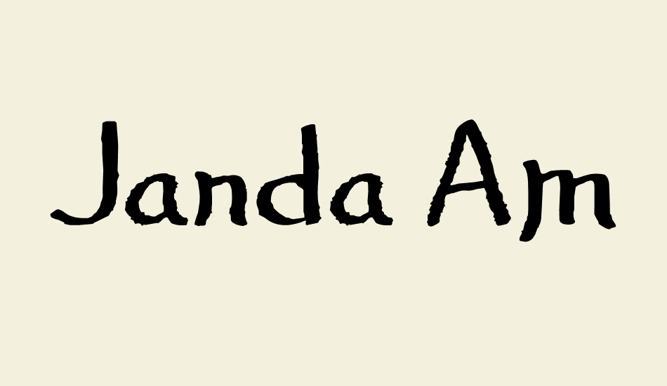 Janda Amazing Grace font big