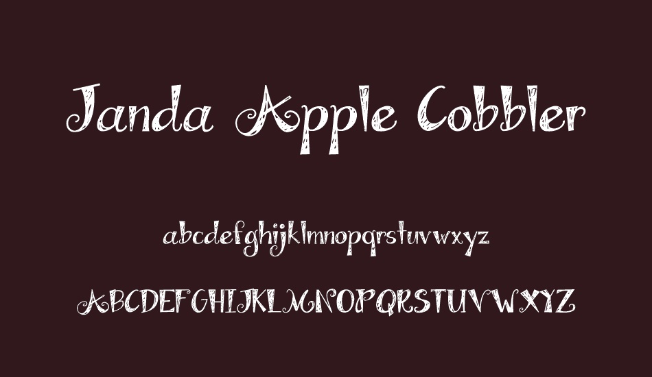 Janda Apple Cobbler font