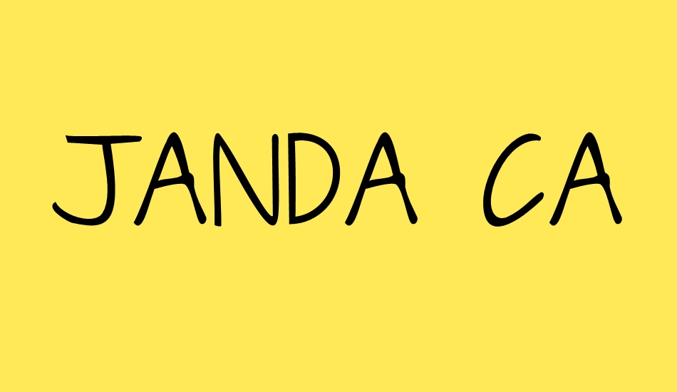 Janda Capslock font big