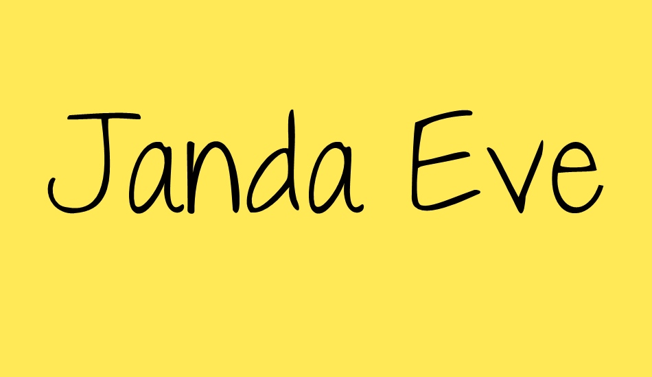 Janda Everyday Casual font big