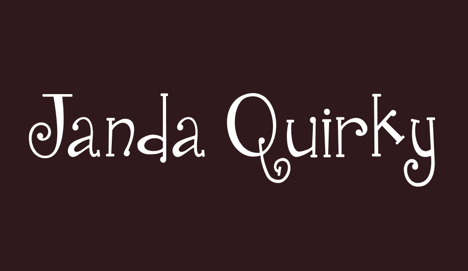 Janda Quirkygirl font big