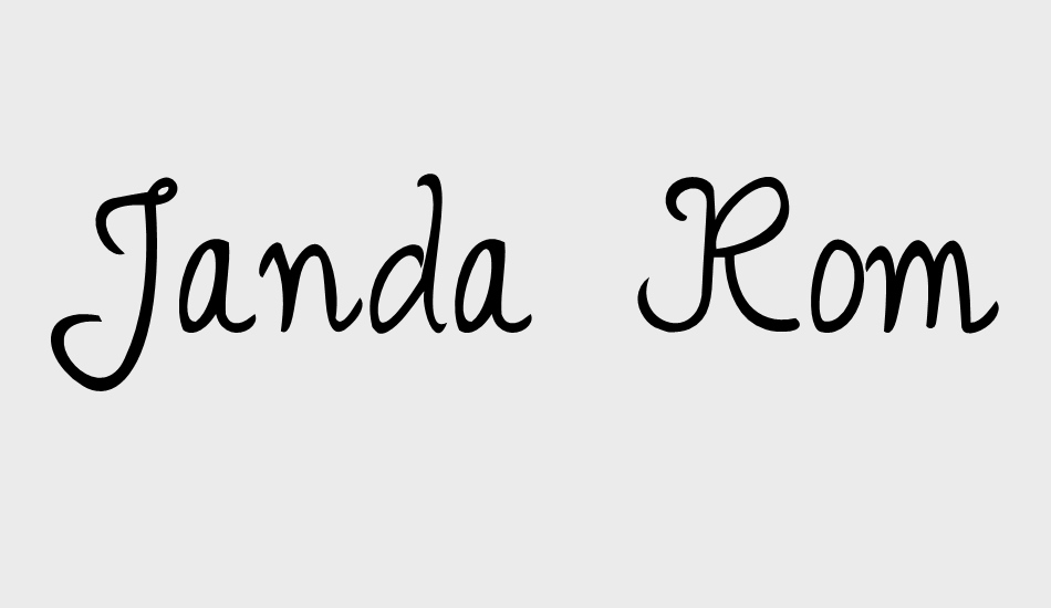 Janda Romantic font big