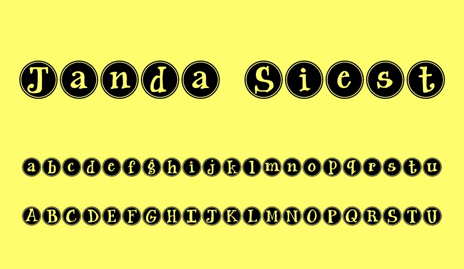 Janda Siesta Sunrise font