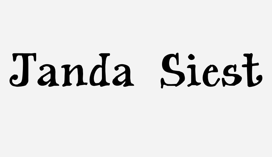 Janda Siesta Sunset font big